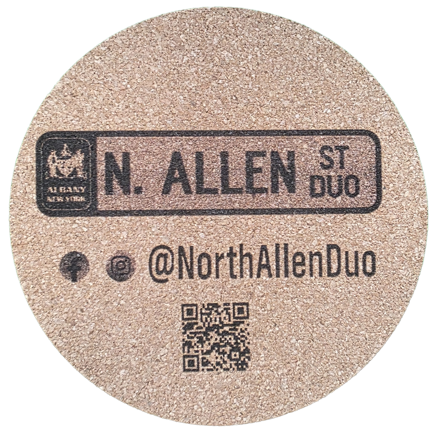Laser Engraved Cork Coasters 4pk