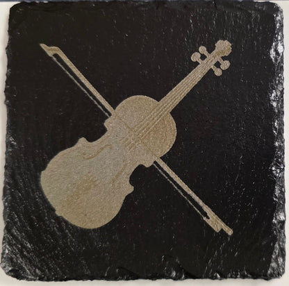Laser Engraved Slate Coasters 4pk